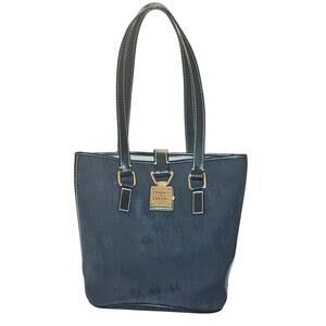 Dooney & Bourke Signature DB Monogram Purse Black Structured Designer Handbag